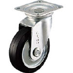 シシク　スタンダードプレスキャスター　ゴム車輪　自在　２００径＿