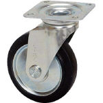 シシク　スタンダードプレスキャスター　ゴム車輪　自在　１５０径＿