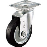 シシク　スタンダードプレスキャスター　ゴム車輪　自在　１３０径＿