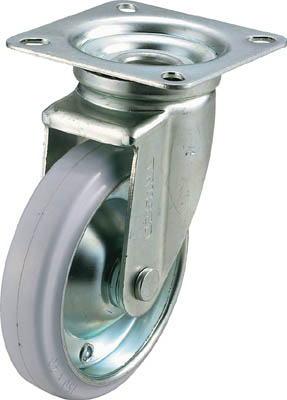 ＴＲＵＳＣＯ　耐油性ゴムキャスター　自在　１５０＿