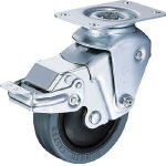 ハンマー　クッションキャスター　自在ＳＰ付　ゴム車　線径２．０ｍｍ＿