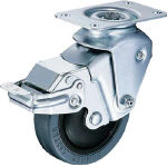 ハンマー　クッションキャスター　自在ＳＰ付　ゴム車　線径３．２ｍｍ＿