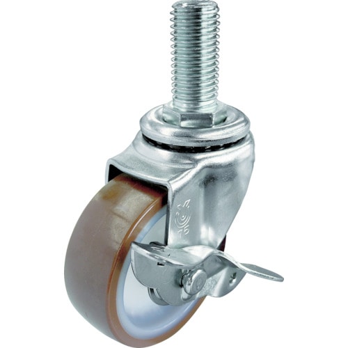 ユーエイ　ねじ込み式キャスター　ステンレス製自在Ｓ付　１００径　ウレタン車輪＿