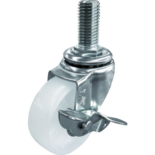 ユーエイ　ねじ込み式キャスター　ステンレス製自在車　１００径　ナイロン車輪＿