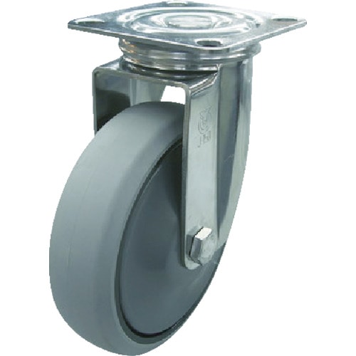 ユーエイ　ステンレスキャスター自在車　１５０径ナイロンホイルウレタン車輪＿