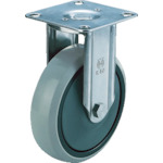 ユーエイ　ステンレスキャスター固定車　１３０径ナイロンホイルウレタン車輪＿