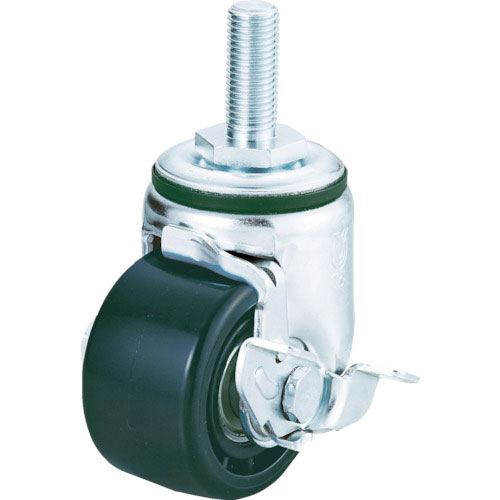 ユーエイ　ねじ込み式キャスター自在車Ｓ付７５径強化ナイロン車輪＿