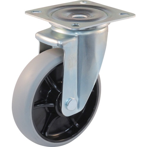 ユーエイ　新型プレスキャスター自在車　１００径ナイロンホイルウレタン車輪＿