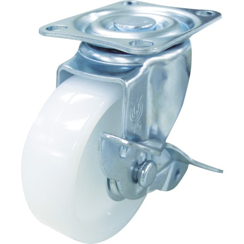 ユーエイ　キャスターＳ付自在車　ナイロン車輪径１００＿