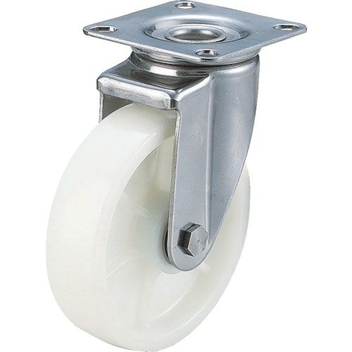 ユーエイ　キャスターステンレス製自在車　１５０径ナイロン車輪＿