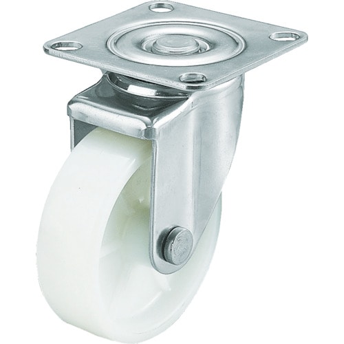 ユーエイ　キャスターステンレス製自在車　１００径ナイロン車輪＿