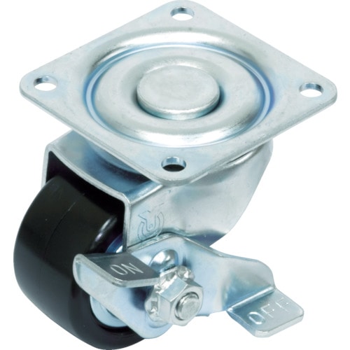 ユーエイ　重量用キャスターＳ付自在車　５０径強化ナイロン車輪＿