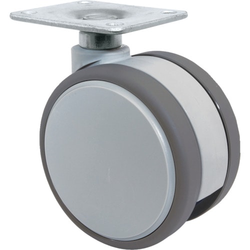 東海　プレート式双輪キャスター　７５径　自在＿