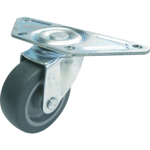 ユーエイ　コーナー用キャスター自在車　７５径エラストマー車輪＿