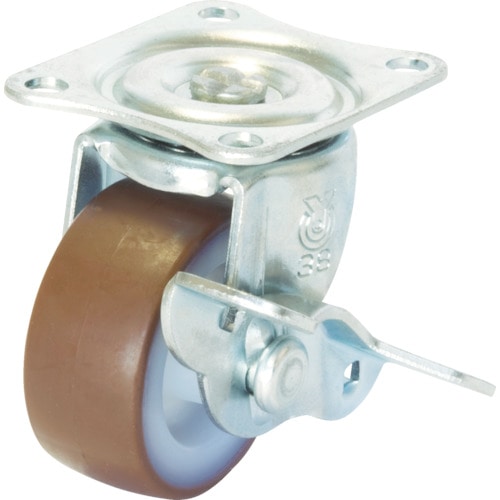 ユーエイ　キャスターＳ付自在車　３８径ウレタン車輪＿