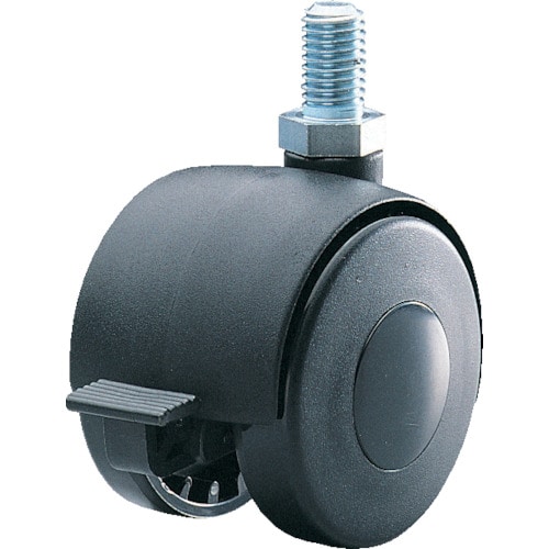 ユーエイ　双輪キャスター自在Ｓ付車５０径強化ナイロン車Ｍ１２Ｐ１．７５＿