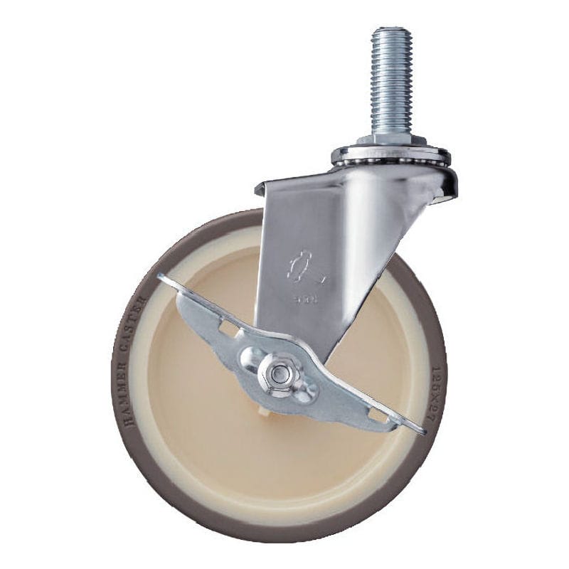 ハンマー　Ｅシリーズねじ込みタイプ自在ＳＰ付ウレタン車１２５ｍｍ＿