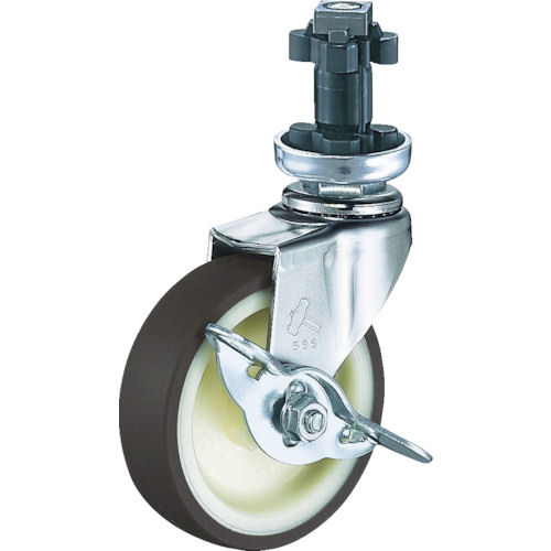 ハンマー　ＥＮシリーズ自在ＳＰ付ウレタン車１２５ｍｍ＿