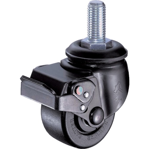 ハンマー　低床式重荷重用ねじ式ＳＰ付ナイロン車Ｂ入り６５ｍｍＭ２０ＸＰ２．５＿