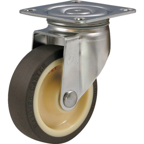 ハンマー　オールステンレス　Ｓ型自在　ウレタンＢ入り車１００ｍｍ＿