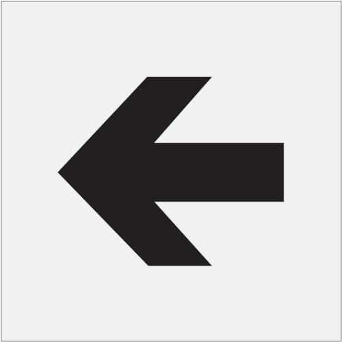 ＩＭ　ステンシル　矢印（小）　文字サイズ１００×１２０ｍｍ＿