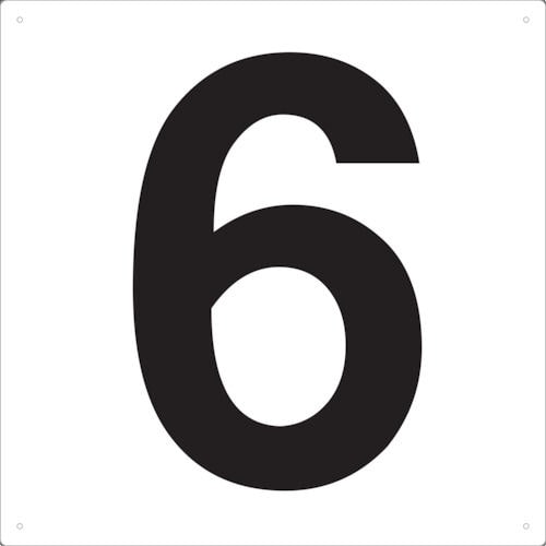 ＴＲＵＳＣＯ　表示板　数字　４２０×４２０　数字「６」＿