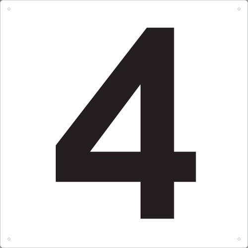 ＴＲＵＳＣＯ　表示板　数字　４２０×４２０　数字「４」＿