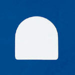 ユニット　無地バッジ・ペット樹脂・３５Ｘ３５Ｘ１．５厚・１０枚組＿