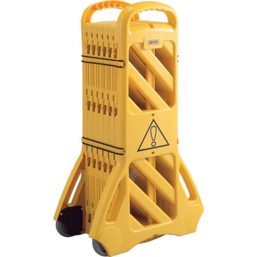 緑十字　可動式バリケードフェンス（コンパクト収納タイプ）　１ｍ×４ｍ（展開時）＿