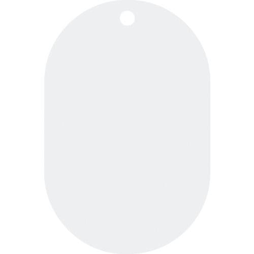 緑十字　ステンレス札・小判型　無地タイプ　５５×３６ｍｍ　１０枚組＿