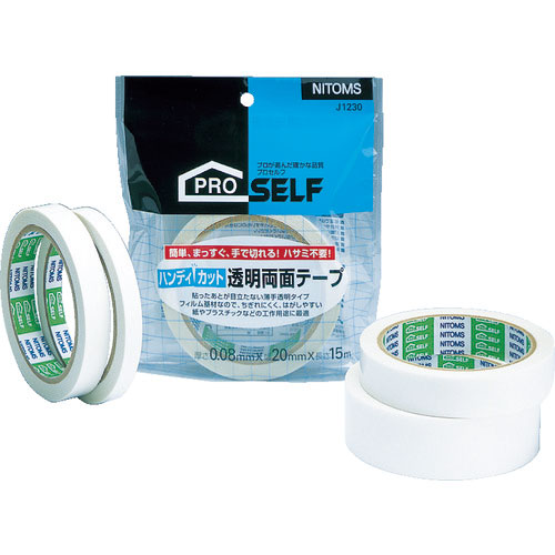 ニトムズ　ハンディカット透明両面テープ１０＿