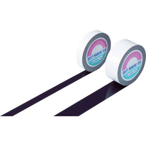 緑十字　ラインテープ（ガードテープ）　黒　２５ｍｍ幅×２０ｍ　屋内用＿