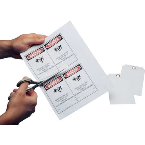 パンドウイット　屋内用セーフティダグホルダー　片面ラミネート（２５枚入）＿