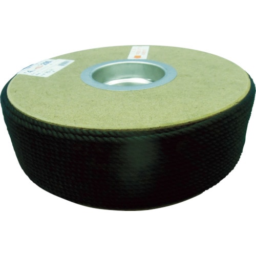 ユタカ　ポリエステルロープ　ドラム巻　４×２００ｍ　黒＿