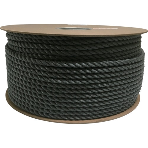 ユタカ　ポリエチレンロープドラム巻　９ｍｍ×１５０ｍ　グレー＿