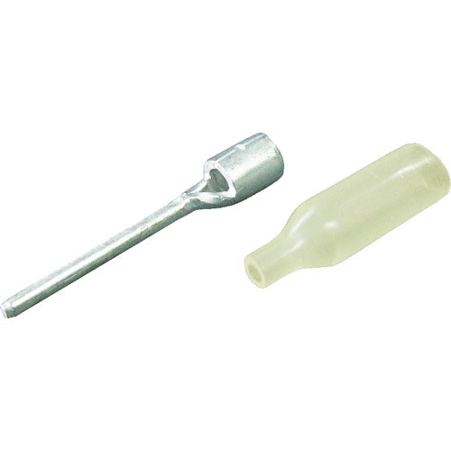 ＴＲＵＳＣＯ　絶縁キャップ付棒型裸圧着端子長さ３２．５　（１０個入）＿