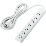 エレコム　簡易パッケージ抜け止めＰＣタップマグネット付／３Ｐ７口／５ｍ