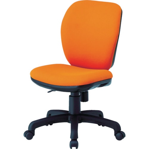 ＴＯＫＩＯ　オフィスチェア　肘なし　オレンジ＿