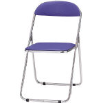 ＴＯＫＩＯ　パイプ椅子　シリンダ機能付　スチールめっきパイプ　青＿