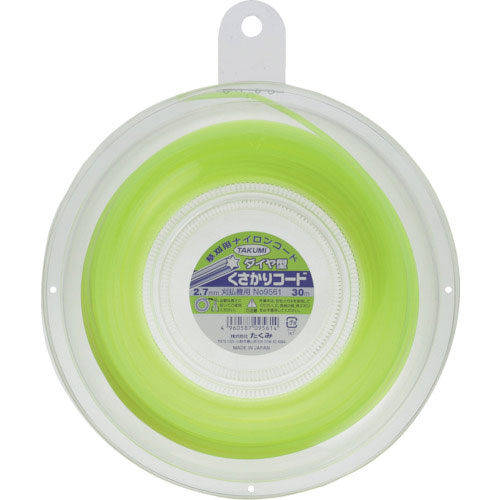 たくみ　ナイロンコード　ダイヤ型　２．７×３０ｍ＿