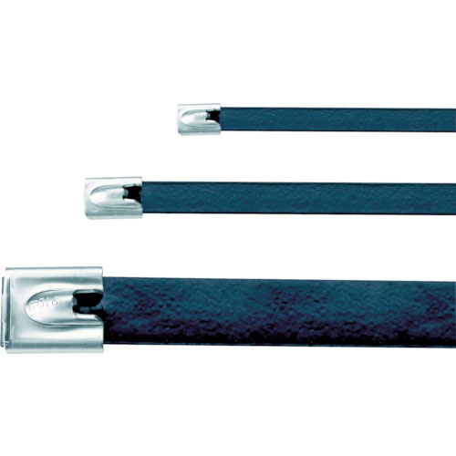 パンドウイット　フルコーティングステンレススチールバンド　黒　（５０本入）＿