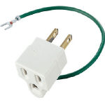 エレコム　ＯＡアダプタ３ピンー２ピン変換プラグ＿