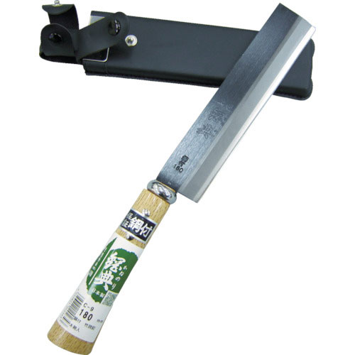 鋼典　両刃　竹割ナタ鋼付　木鞘完全包装＿