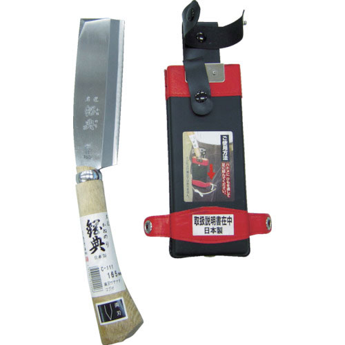 鋼典　両刃サヤナタ　コブ付柄　木鞘完全包装＿
