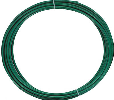 ＴＲＵＳＣＯ　ポリウレタンチューブ　４Ｘ２．５ｍｍ　１０ｍ巻　緑＿