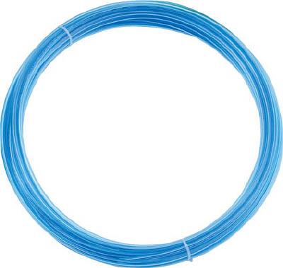 ＴＲＵＳＣＯ　ポリウレタンチューブ　１０Ｘ６．５ｍｍ　１０ｍ巻　透明青＿