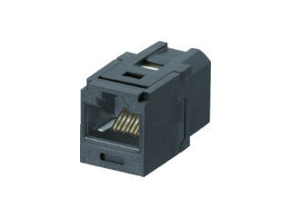 パンドウイット　カテゴリ６　ＪＪアダプタ（ＲＪ４５中継用ジャック）　黒＿