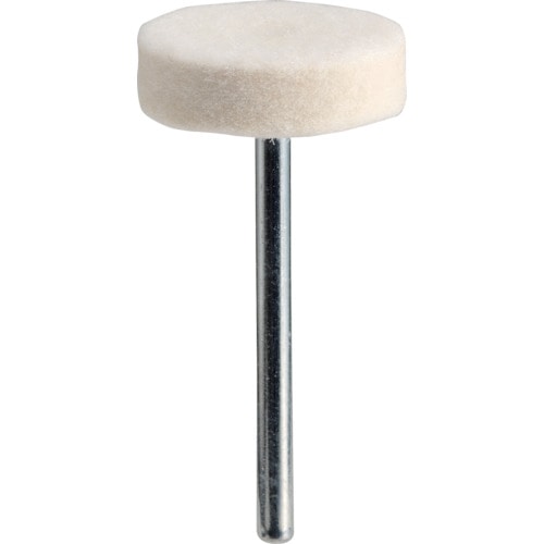 ＴＲＵＳＣＯ　フェルトミニホイール　平型　２０　仕上げ用　白色　１０個入＿