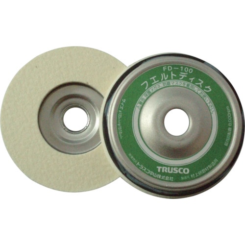 ＴＲＵＳＣＯ　フェルトディスク　１００　ふきとり用　５個入＿