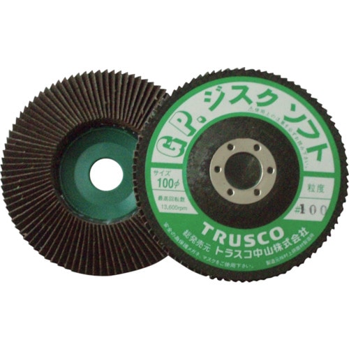 ＴＲＵＳＣＯ　ＧＰディスクホイールソフト　斜め植え　１００　５枚入　１８０＃＿